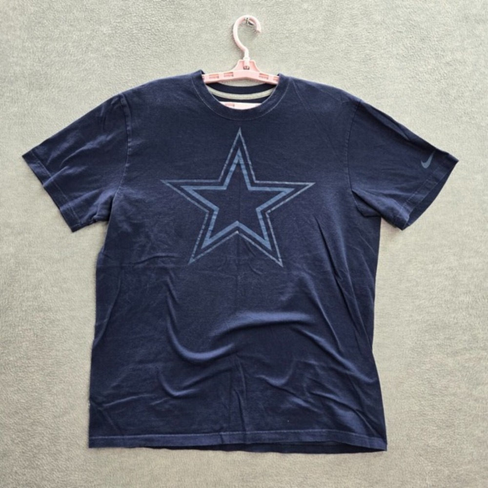 Dallas Cowboy Men Shirt XL Blue Nike Star‎ Short Sleeve Logo Training Tee